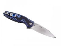 Нож складной Ruike P105-Q, сталь Sandvik 14C28N, рукоять G10, черно-синий