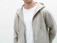 Базовая толстовка на молнии, Бежевый