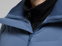 Оверсайз пуховик с воротником-стойкой