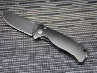 Нож складной LionSteel SR1 PVD, сталь Sleipner, рукоять титан