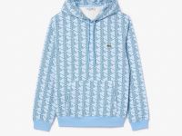 Мужская флисовая толстовка - худи Lacoste Monorgam
