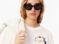 Женская хлопковая футболка Lacoste OVERSIZED