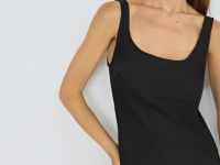 Платье из сатина, Черный