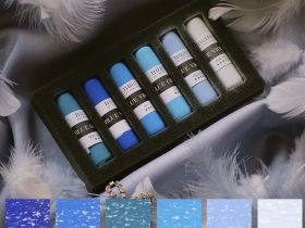 Набор пастели сухой nuance., Don’t Be Blue, 6 шт (синие)