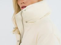 Утеплённая куртка с кулиской, Бежевый
