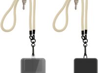 Шнурок Krutoff Нейлон для телефона и ключей 1.2m Beige