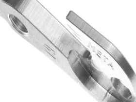 Держатель заднего переключателя "петух" Meta №19 фрезерованный (серебристый)