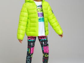 Куртка текстильная с полиуретановым покрытием для девочек