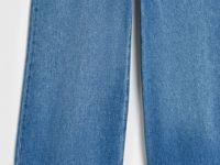 Широкие джинсы с высокой посадкой, Голубой