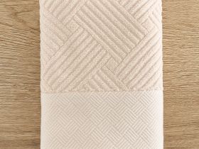Полотенце махровое Zigzag, бежевое