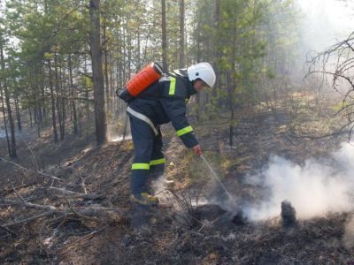 10 июля: идет работа по тушению лесного пожара