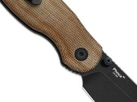 Складной нож Kizer Phoca BD, сталь 14C28N, рукоять микарта, коричневый