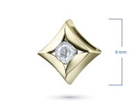 Подвеска из желтого золота с бриллиантом э0301пд07152700