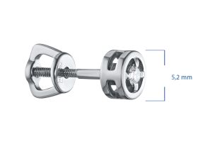 Пусеты из белого золота э4712пс05157700