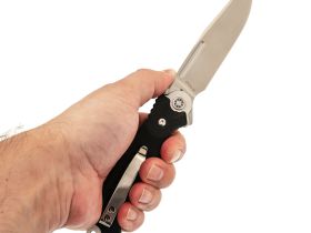 Складной нож НОКС Офицерский-2М, сталь D2, рукоять G10, черный