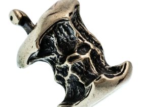 Бусина для темляка Огрызок, мельхиор