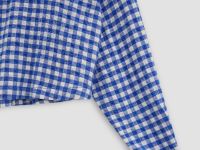 Рубашка свободного силуэта в клетку