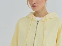 Толстовка на молнии с вышивкой, Желтый