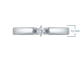 Помолвочное кольцо из серебра э0612кц02159400_white