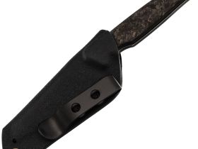 Туристический нож Kansept Parr blackwash сталь S35VN, рукоять Shred Carbon Fiber