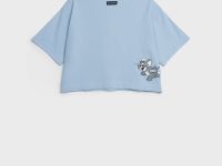 Фуфайка трикотажная для девочек (футболка)