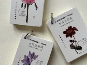 Закладка из акварельной бумаги на кольце Potentate 6,3x8,9 см 31 л 300 г, хлопок 100%, B