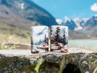 Зажигалка ZIPPO Frozen Valley с покрытием 540 Matte, латунь/сталь, разноцветная, матовая, 38x13x57 мм