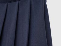 Юбка мини в складку для девочек, Синий