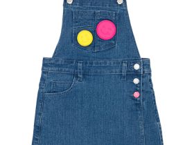 Сарафан текстильный джинсовый для девочек