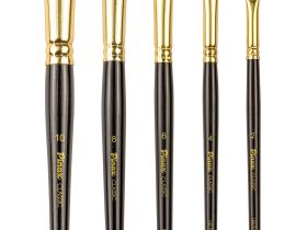 Набор кистей щетина Pinax "CLASSIC Plein Air" 5 шт, плоские, короткая ручка