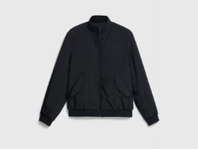 Утеплённая куртка с воротником-стойкой, Черный