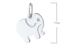 Классическая подвеска из серебра с бриллиантом э0601пд05180400