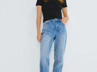 Поло в рубчик, Черный