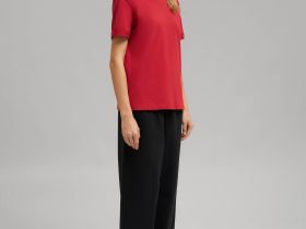 Футболка свободного кроя из джерси