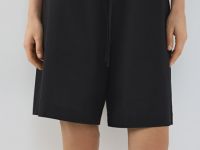 Шорты со льном, Черный