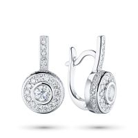 Серьги из белого золота э4712сг08182400