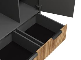 Распашной шкаф Леванте 2-97x205 Графитовый