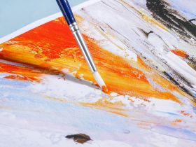 Кисть синтетика жесткая круглая Finenolo