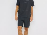 Футболка с текстовым принтом, Серый