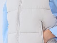 Утеплённый стёганый жилет, Бежевый