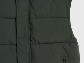 Утеплённый стёганый жилет, Зеленый