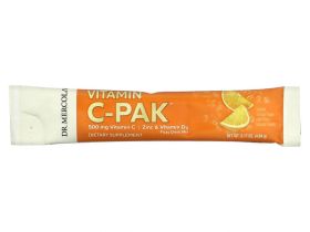 Dr. Mercola, Витамин C-PAK, натуральный апельсин, 500 мг, 30 пакетиков по 4,84 г (0,17 унции)