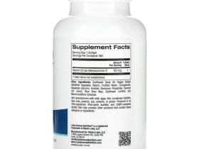 Lake Avenue Nutrition, витамин K2 (в виде менахинона-7), 50 мкг, 360 растительных капсул