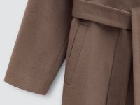 Пальто из шерсти с поясом