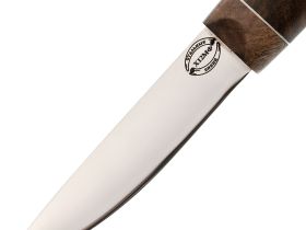 Нож Северный шейный, сталь Х12МФ, рукоять корень кавказского ореха