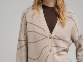 Легкий свободный кардиган с хлопком