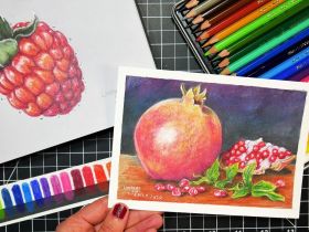 Карандаш цветной Koh-i-noor "Polycolor" фиолетовый красный
