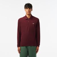 Мужское поло Lacoste L.12.21 классического кроя с длинным рукавом
