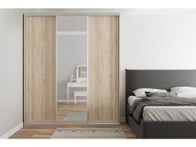 Шкаф-купе Байкал 3-160x200 Дуб Сонома 1 зеркало