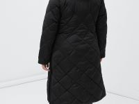 Утепленное пальто женское с капюшоном